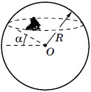 Мотоциклист движется по внутренней поверхности сферы